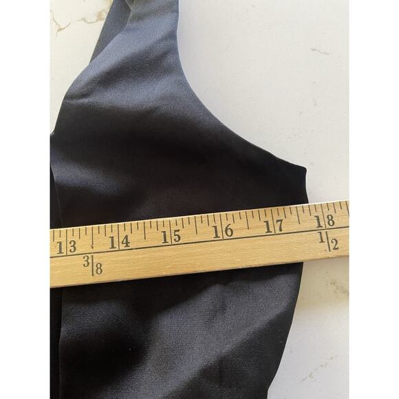 Calvin Klein Satin Maxi Dress Black XS Sleeveless Sweetheart Neckline Formal - Picture 12 of 14
